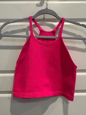 Free People Movement Ribbed Racerback Crop Active Tank Top Bralette